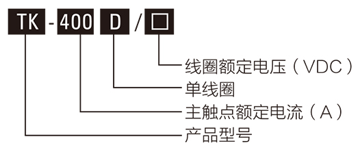 全密封高壓直流接觸器型號含義